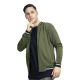 d&f Jaket pria bomber kragh whit snap - Olive